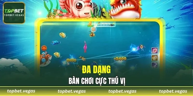 Đa dạng bàn chơi thú vị
