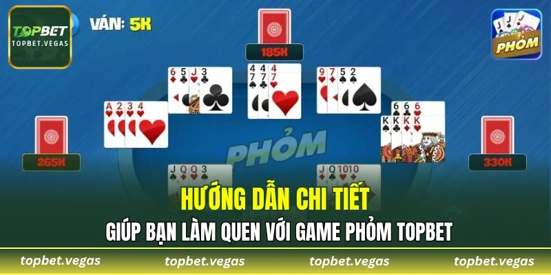 Hướng dẫn chi tiết giúp bạn làm quen với game Phỏm TOPBET